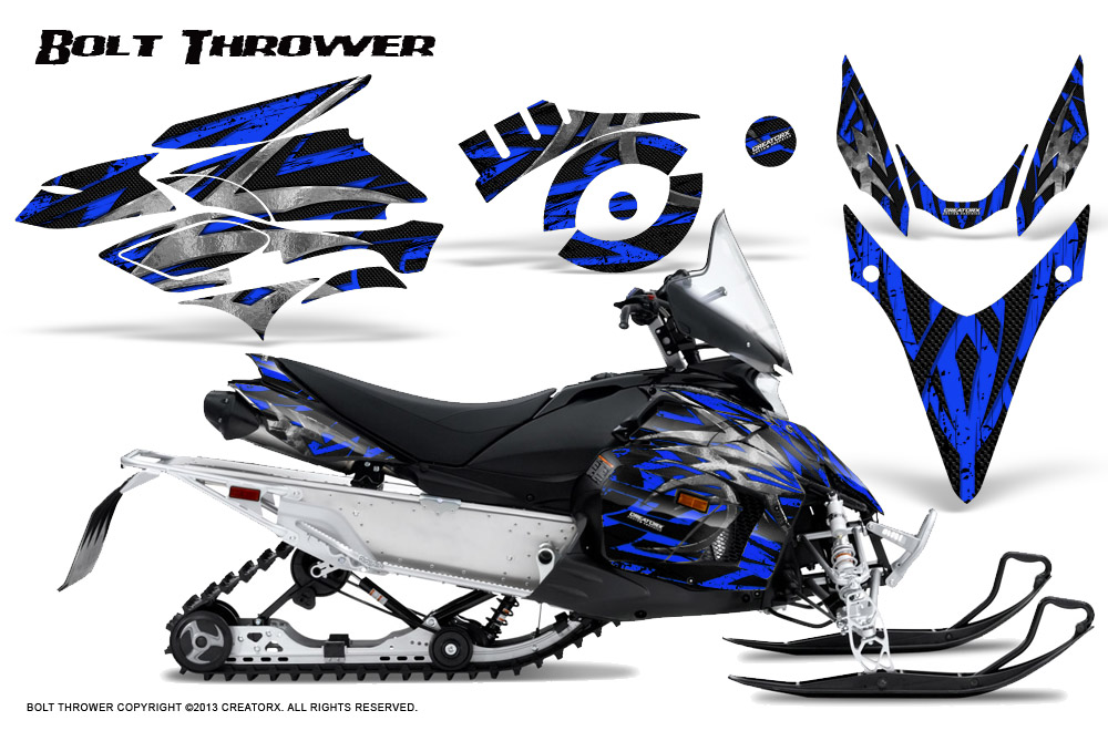 Yamaha Phazer Graphics Kit Bolt Thrower Blue